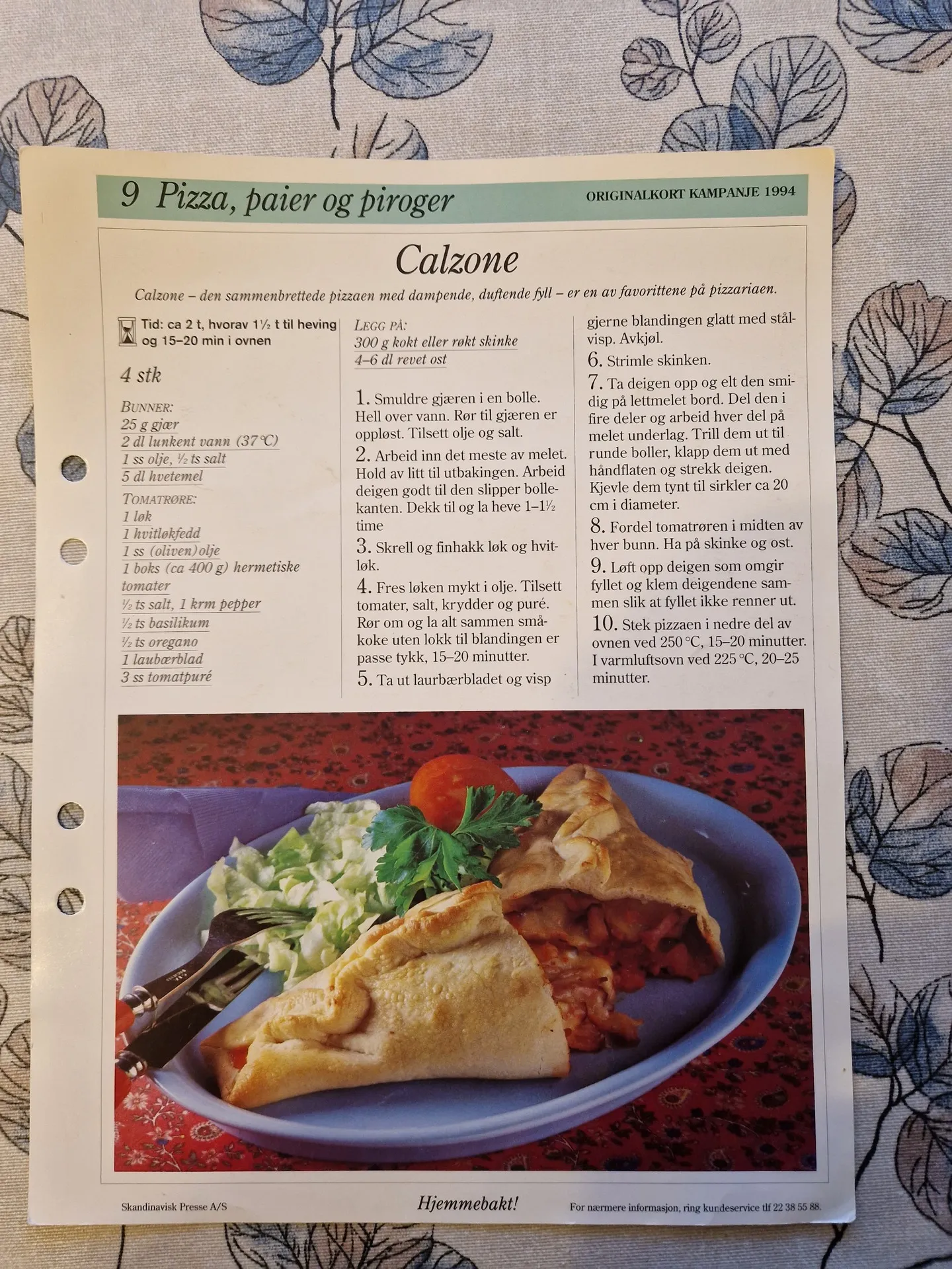 Bilde (0) av oppskrift for Calzone