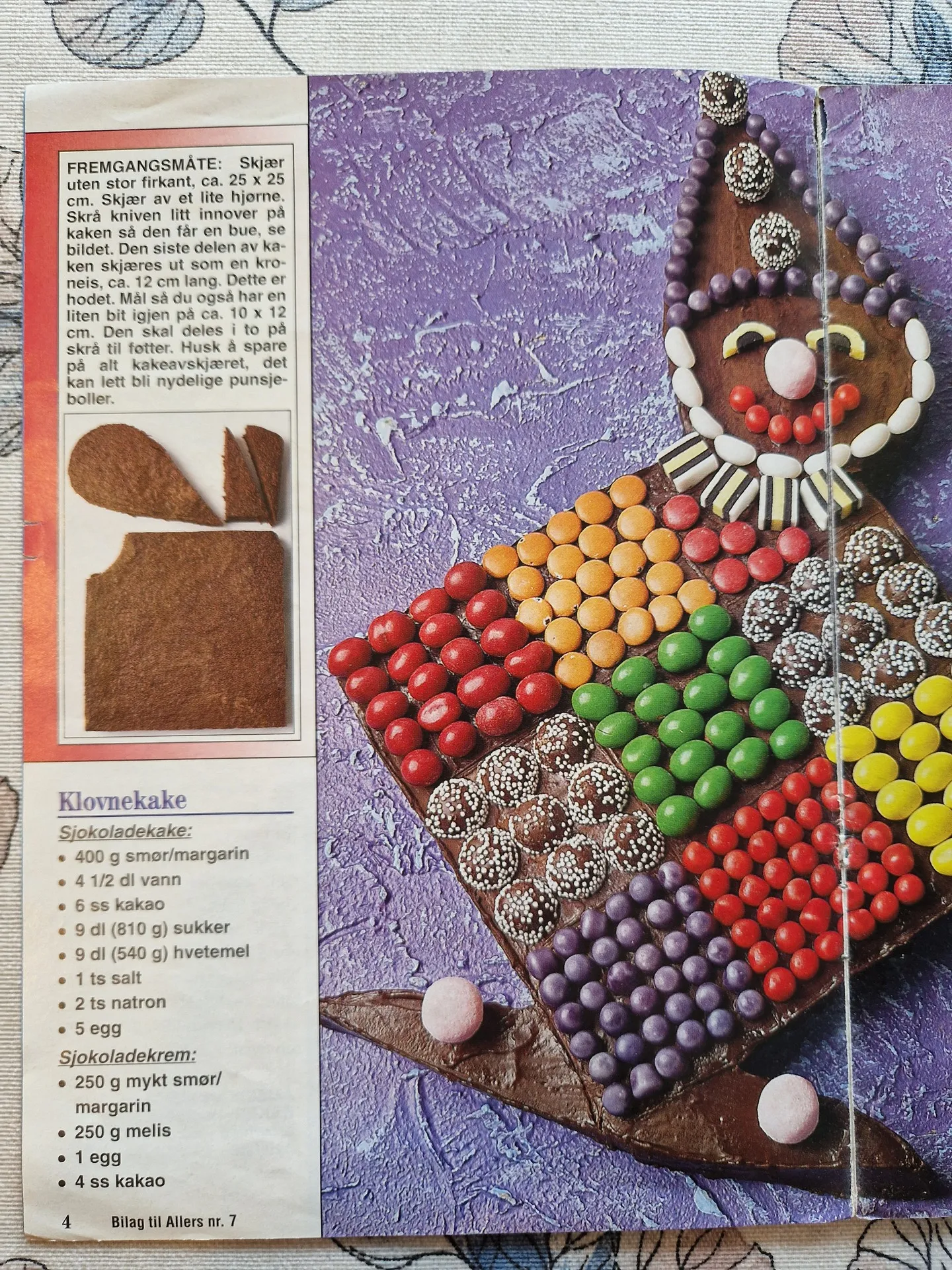 Bilde (0) av oppskrift for Klovnekake