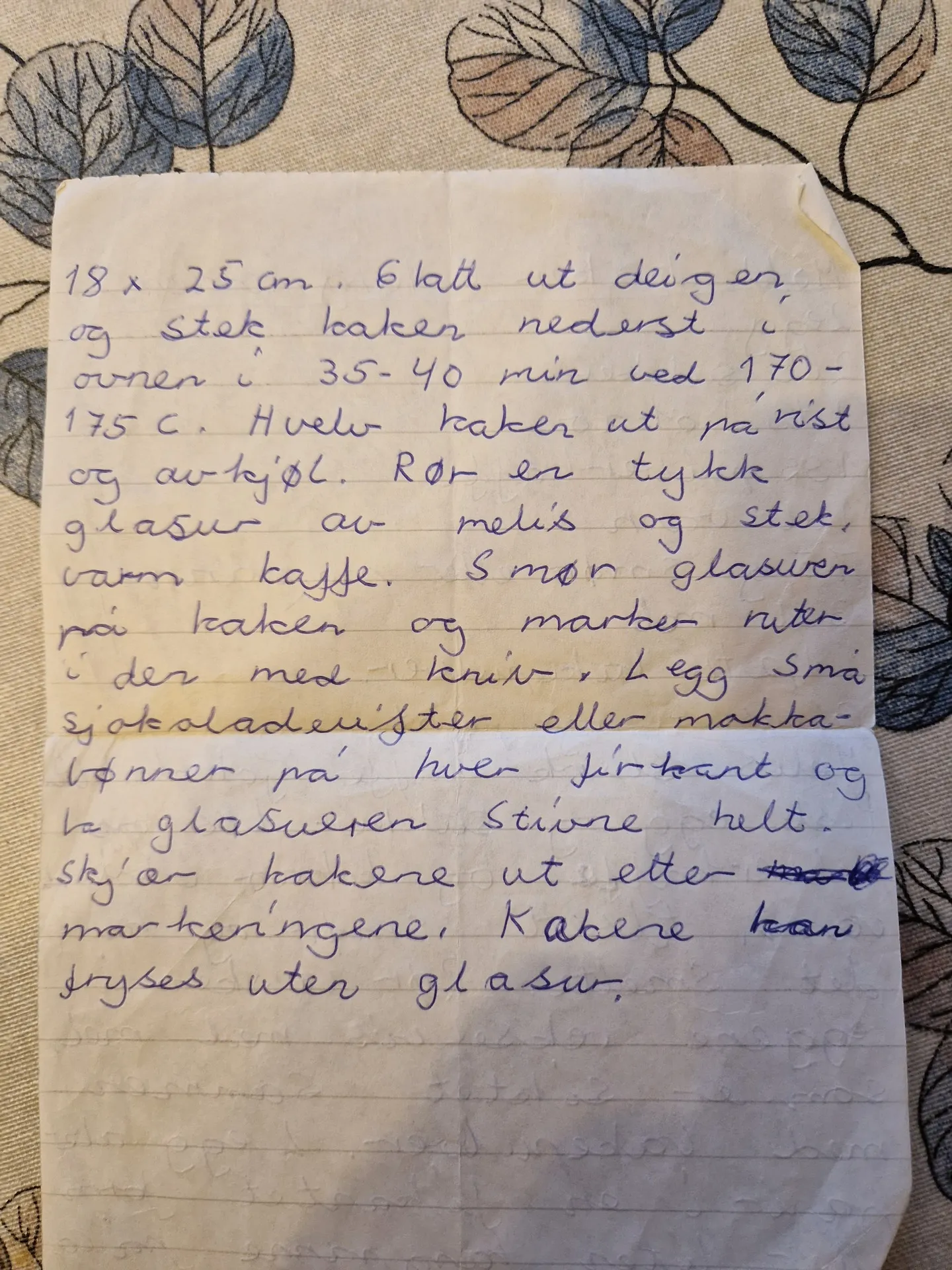 Bilde (1) av oppskrift for Mokkakaker i langpanne