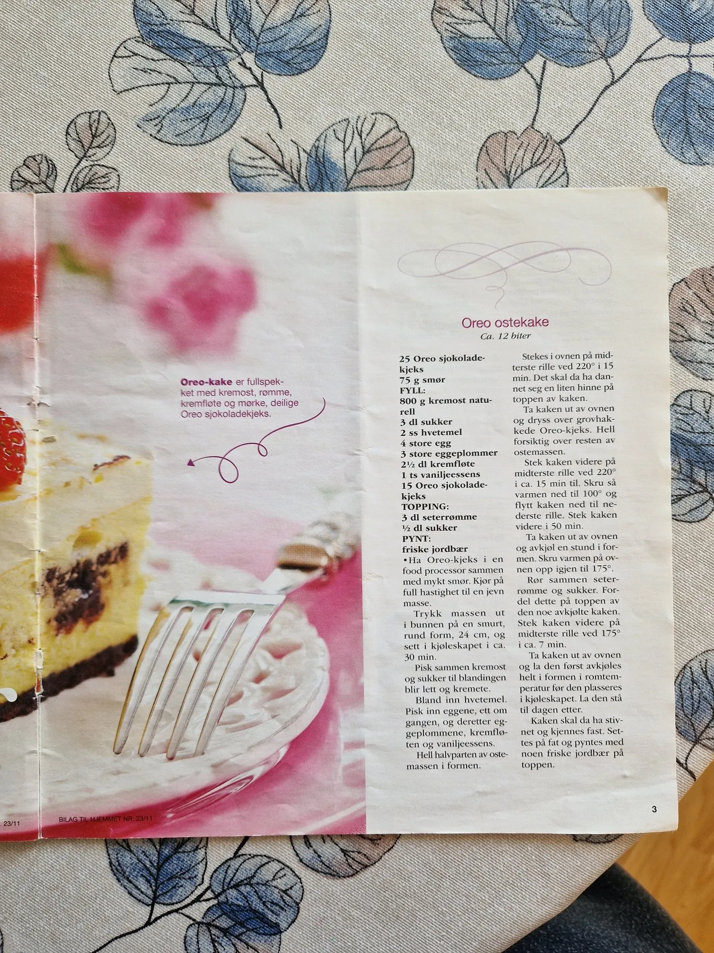 Bilde (0) av oppskrift for Oreo ostekake