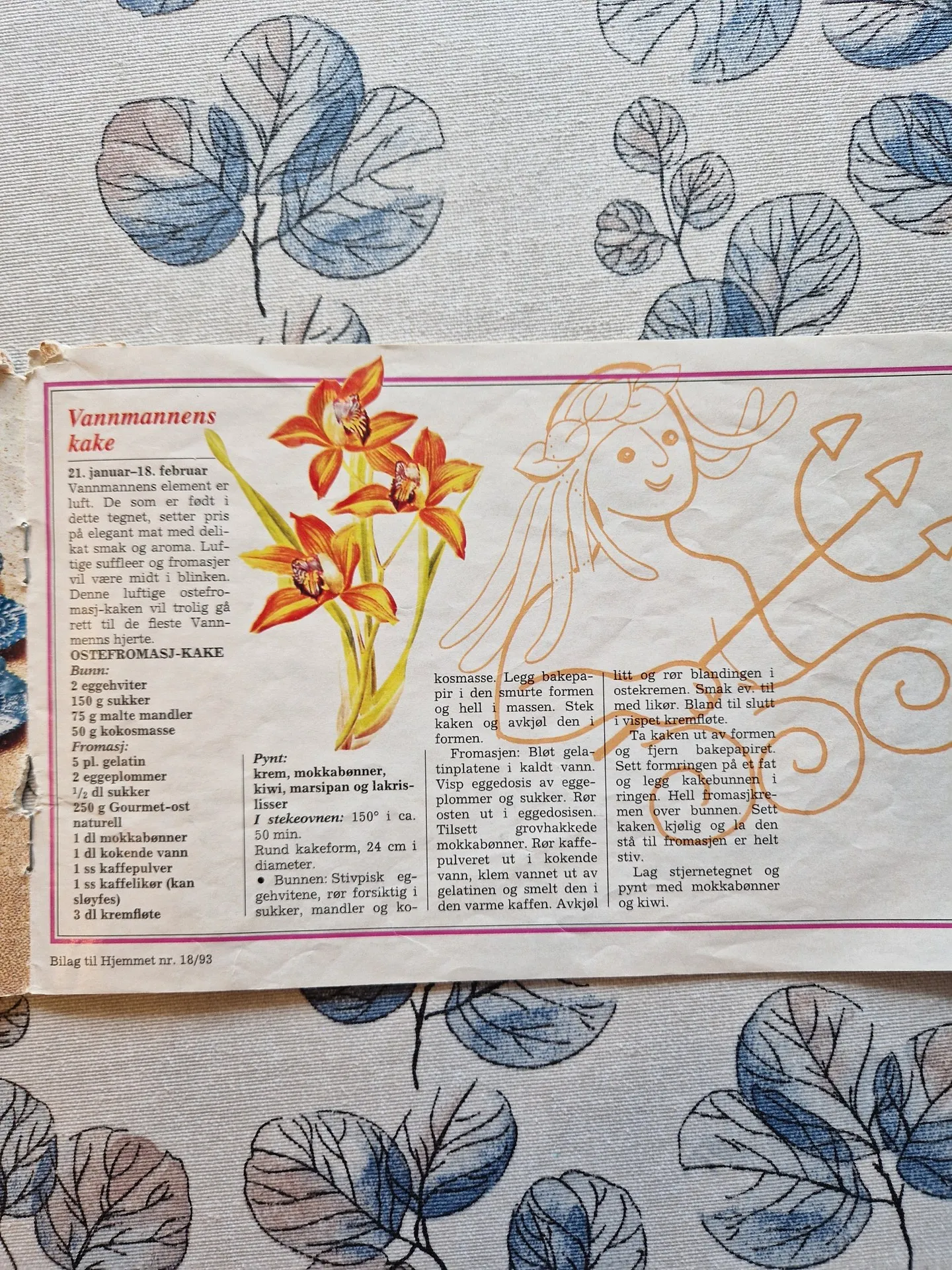 Bilde (0) av oppskrift for Ostefromasj-kake