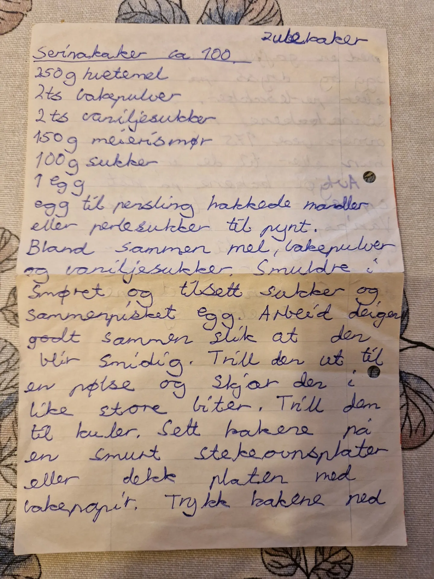 Bilde (0) av oppskrift for Serinakaker 2