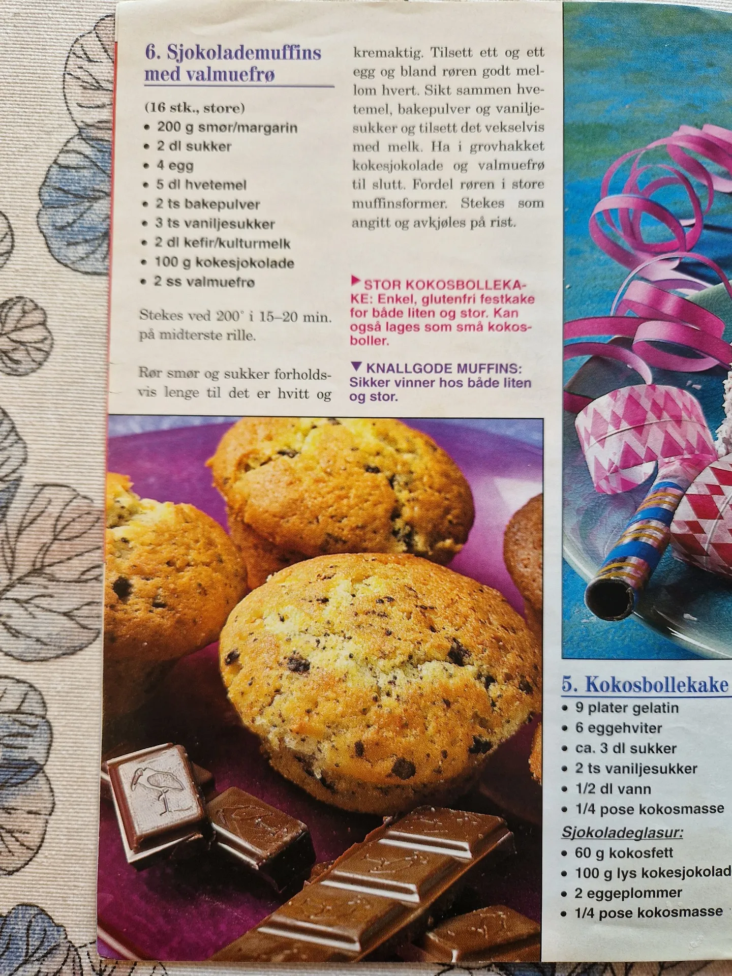 Bilde (0) av oppskrift for Sjokolademuffins med valmuefrø